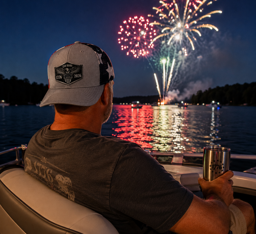 Acrylic 250 Years 4th of July Hat