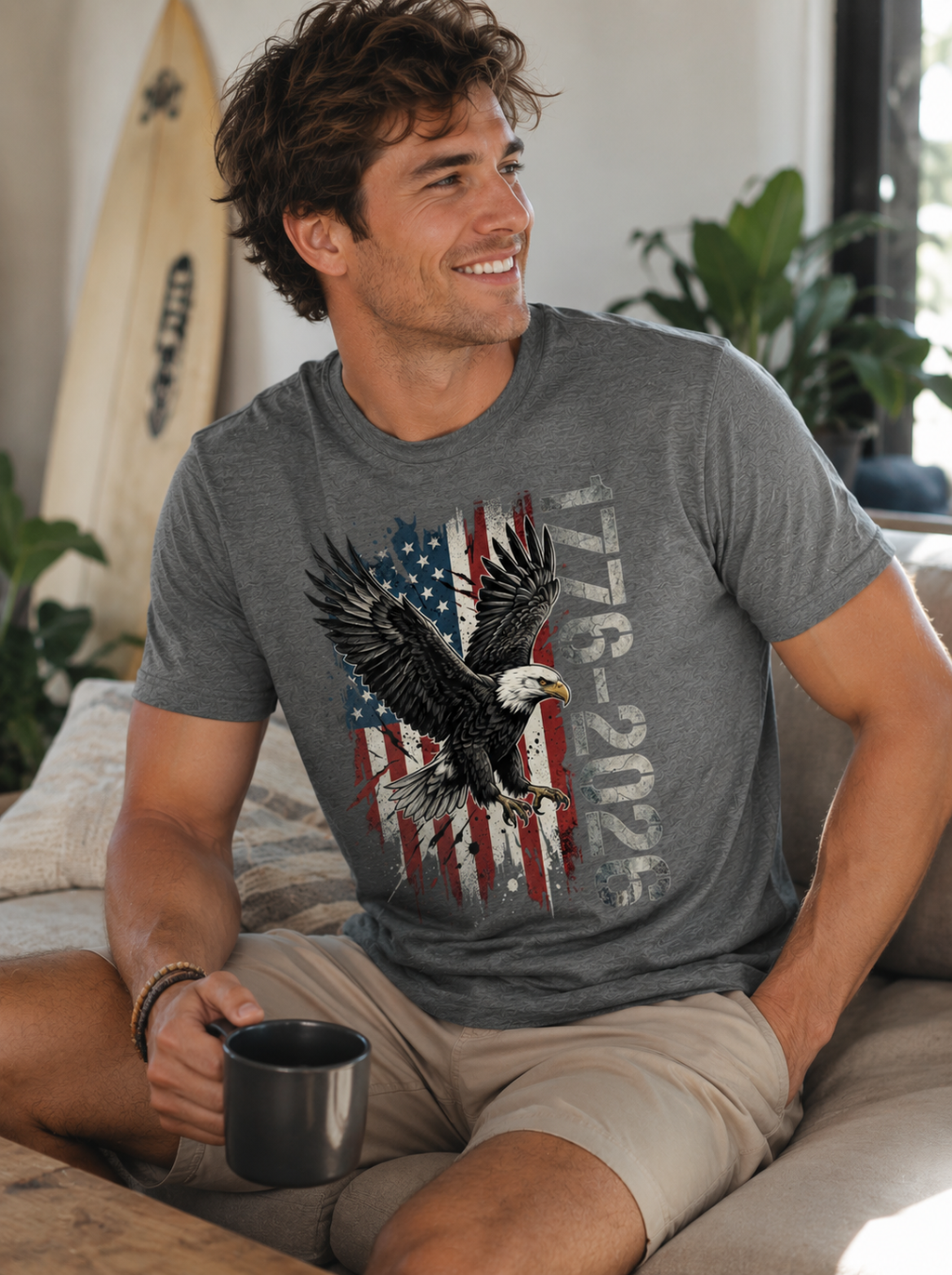 1776–2026 Bald Eagle Patriotic Tee