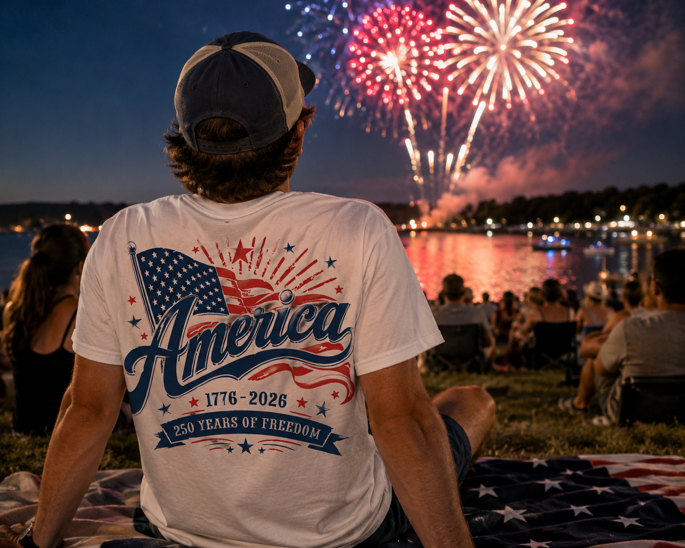 Adult - Flag Shirt (Back)
