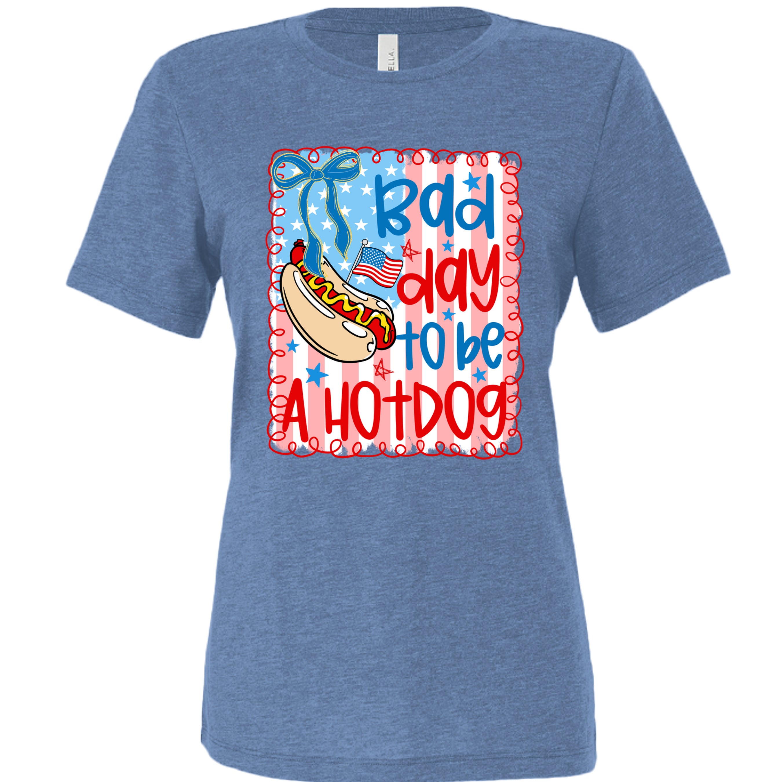 Blue Triblend - 6413 - FRONT